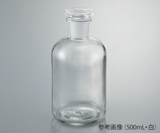 アズワン 細口試薬瓶 白 50mL632414102050 1個 (ご注文単位1個) 【直送品】