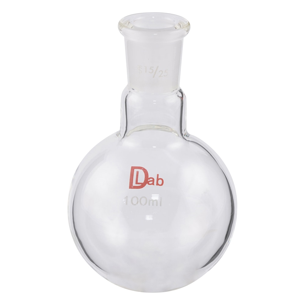 ラブディポット 共通摺合丸底フラスコ (硼珪酸ガラス-1) 100mL 15/25 1個 (ご注文単位1個) 【直送品】