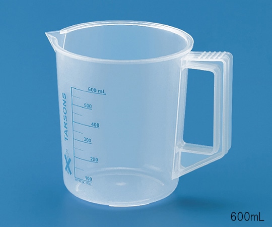 TARSONS 目盛付ビーカー 取っ手付 PP製 1000mL431070 1個 (ご注文単位1個) 【直送品】