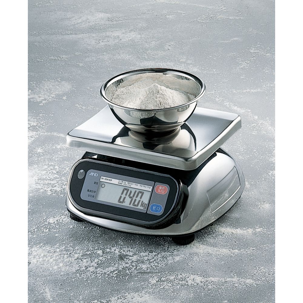 エー・アンド・デイ 防塵・防水デジタルはかり SL-WPシリーズ ひょう量:20kg 最小表示:0.01kg SL20KWP-JA 1個 (ご注文単位1個) 【直送品】