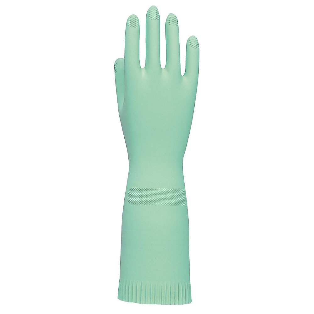 東和コーポレーション 天然ゴム厚手手袋 トワローブ (グリーン) M 1双200-G-M 1双 (ご注文単位1双) 【直送品】