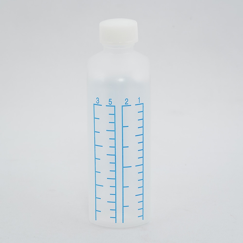 アズワン 投薬瓶 (カラー目盛付) 200mL 未滅菌80本入り 1袋 (ご注文単位1袋) 【直送品】