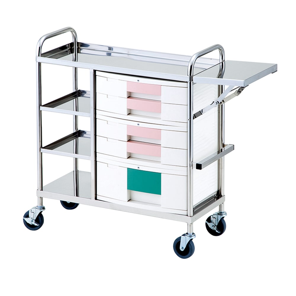 アズワン とっても静かな処置車 849×353×942mmTSS-D 1台 (ご注文単位1台) 【直送品】