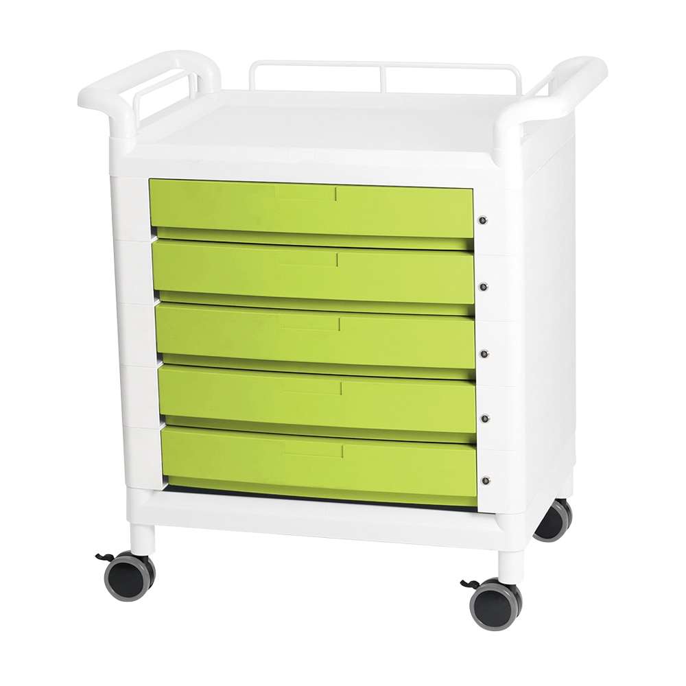 アズワン モバイルマルチカート 両側ハンドル グリーンD21GHW 1台 (ご注文単位1台) 【直送品】