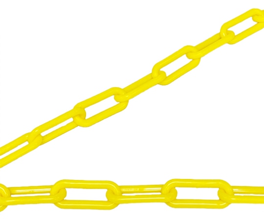 セーフラン安全用品 プラスチック製チェーン 30m 黄14112 1巻 (ご注文単位1巻) 【直送品】