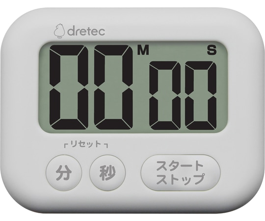 ドリテック 大画面タイマー「シャボン」T-614WT 1個 (ご注文単位1個) 【直送品】