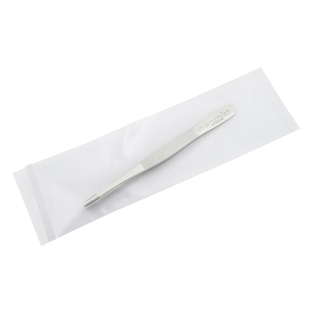 アズワン 特殊作業用ピンセット 凹 耐酸鋼577 1本 (ご注文単位1本) 【直送品】