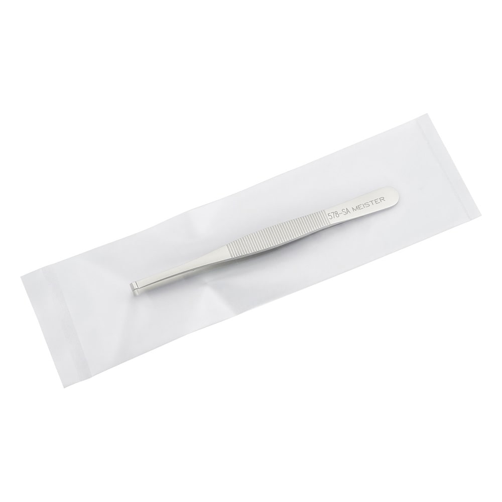 アズワン 特殊作業用ピンセット 丸筒 耐酸鋼578 1本 (ご注文単位1本) 【直送品】