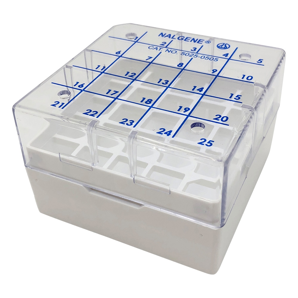 Nalge Nunc (サーモフィッシャーサイエンティフィック) クライオボックス 1～2mL×25本 1箱 (8個入) 5025-0505JP 1箱 (ご注文単位1箱) 【直送品】