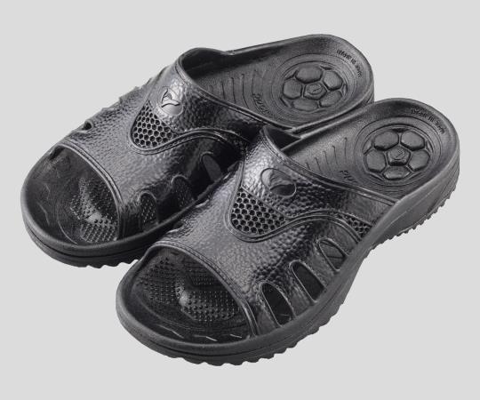 アズワン 研究者用サンダル アクティブタイプ 黒 LNo.1400 1足 (ご注文単位1足) 【直送品】