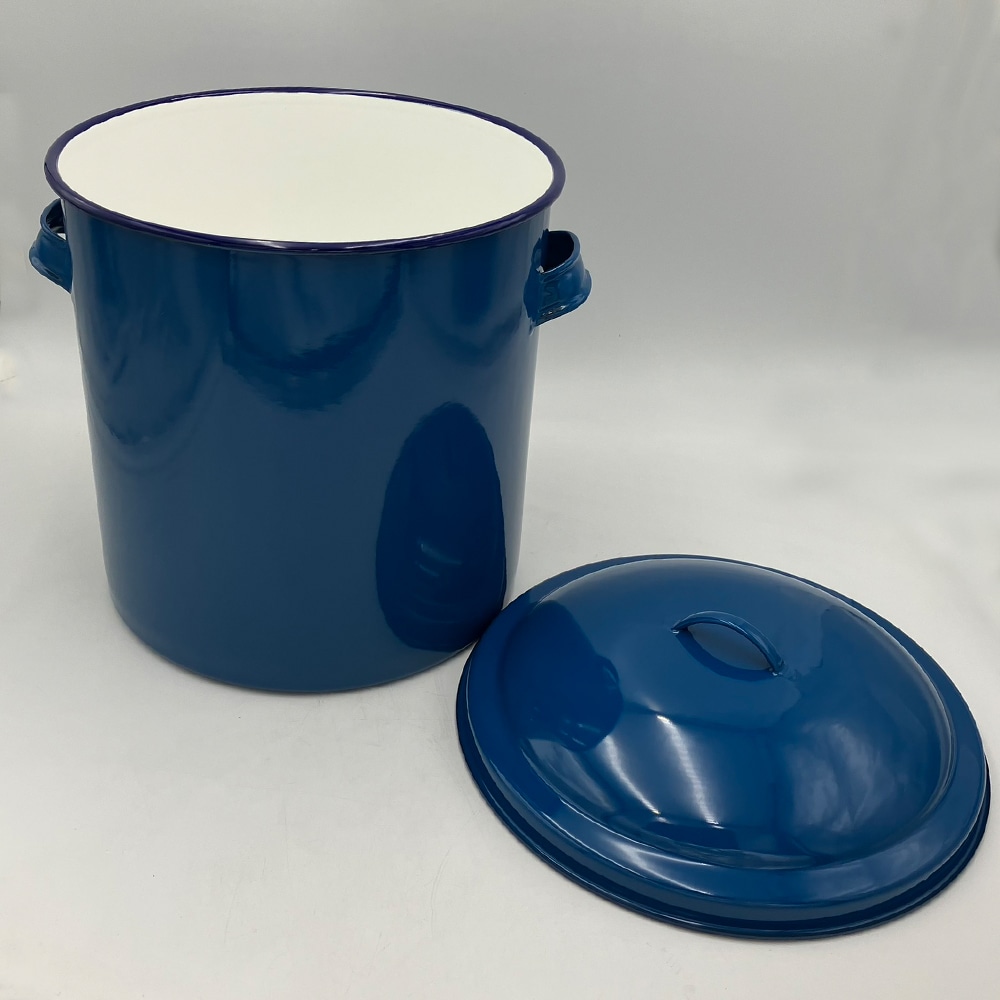 アズワン ホーローフタ付タンク 25L 1個 (ご注文単位1個) 【直送品】