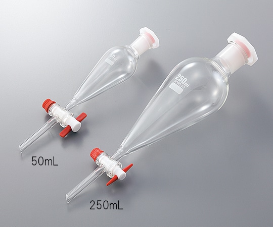 アズワン 分液ロート 樹脂栓付き 2000mL 1個 (ご注文単位1個) 【直送品】