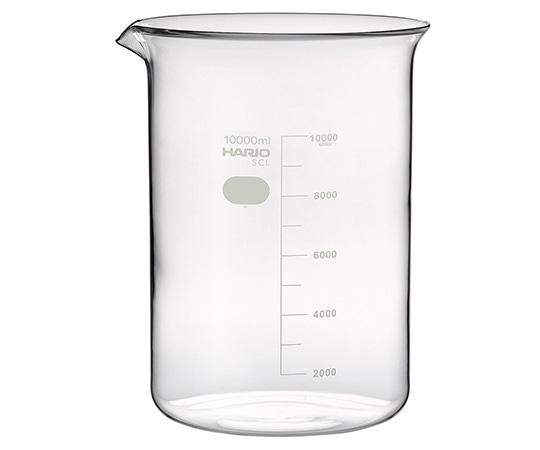 HARIO ビーカー (目安目盛付き) 10LB-10L 1個 (ご注文単位1個) 【直送品】