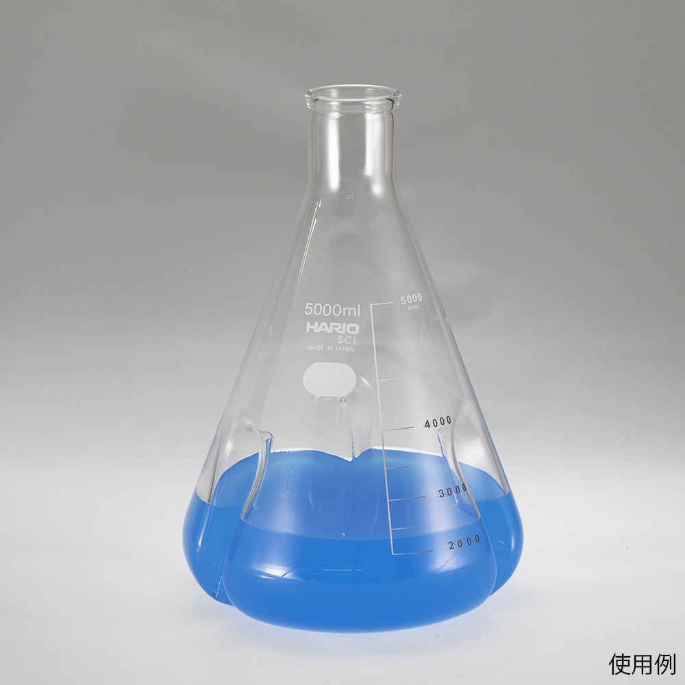 HARIO バッフル付き三角フラスコ 2000mLBSF-2L-SCI 1個 (ご注文単位1個) 【直送品】