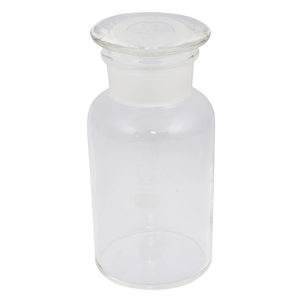 柴田科学 共通摺合わせ広口試薬瓶 白色 500mL017070-500A 1本 (ご注文単位1本) 【直送品】