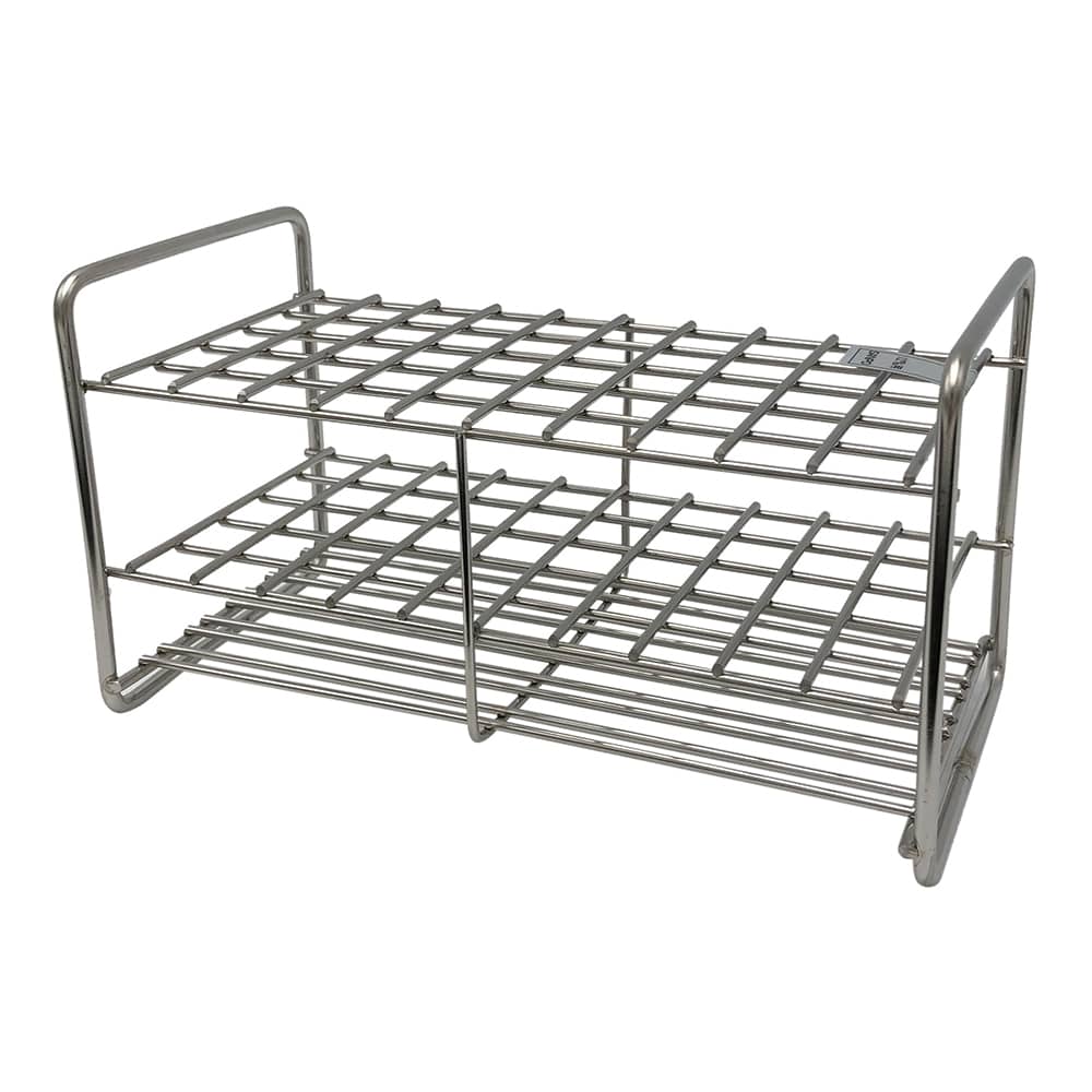 サンポー ステンレス試験管立 配列：5×10 サイズ：□14mm12‐50H 1台 (ご注文単位1台) 【直送品】