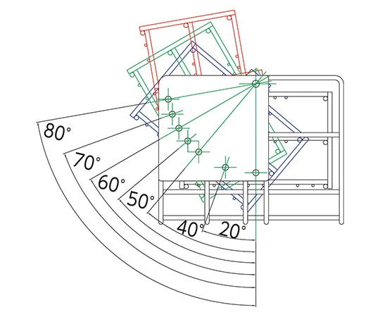 アズワン 傾斜角可変スタンドφ30遠沈管用 1台 (ご注文単位1台) 【直送品】