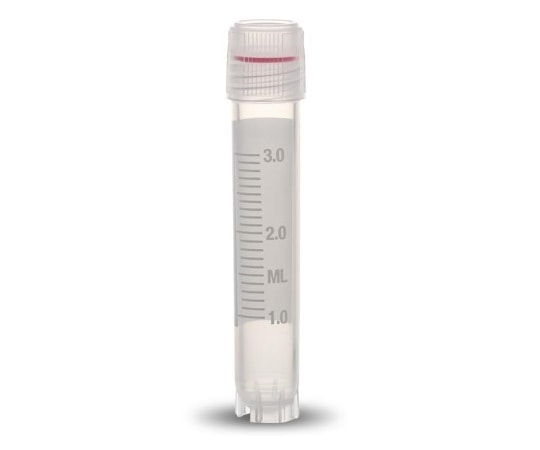 Simport クライオバイアル Oリングシールタイプ 3mL 外ネジ・自立型 1箱 (100個×10袋入) T308-3A 1箱 (ご注文単位1箱) 【直送品】