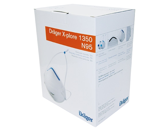 ドレーゲル (Drager) N95マスク 20枚×5箱入 M/LX-plore1350 M/L 1ケース (ご注文単位1ケース) 【直送品】