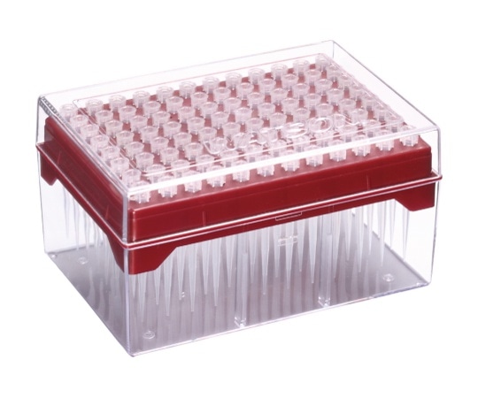 WATSON 10μLロング ハイパーフィルターチップ システムラック 滅菌 1箱 (96本×10ラック入) 125-10XS 1箱 (ご注文単位1箱) 【直送品】