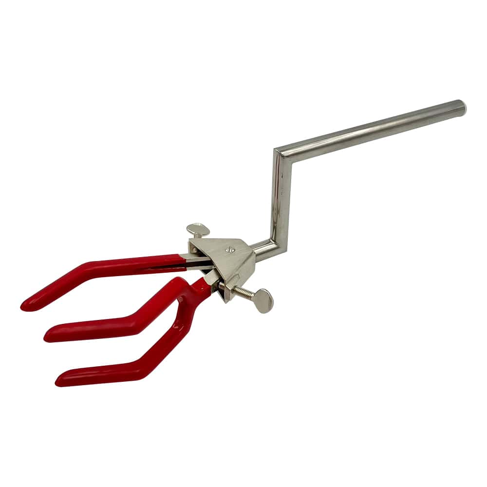 アズワン 両開きクランプ (ビニール被膜) クランク型 大 1個 (ご注文単位1個) 【直送品】