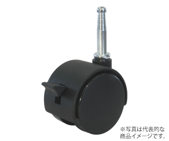 ユーエイ P-S型キャスター 自在車差し込み式双輪 (ストッパー付) 径40mm ナイロン車輪PT-40NS 1個 (ご注文単位1個) 【直送品】