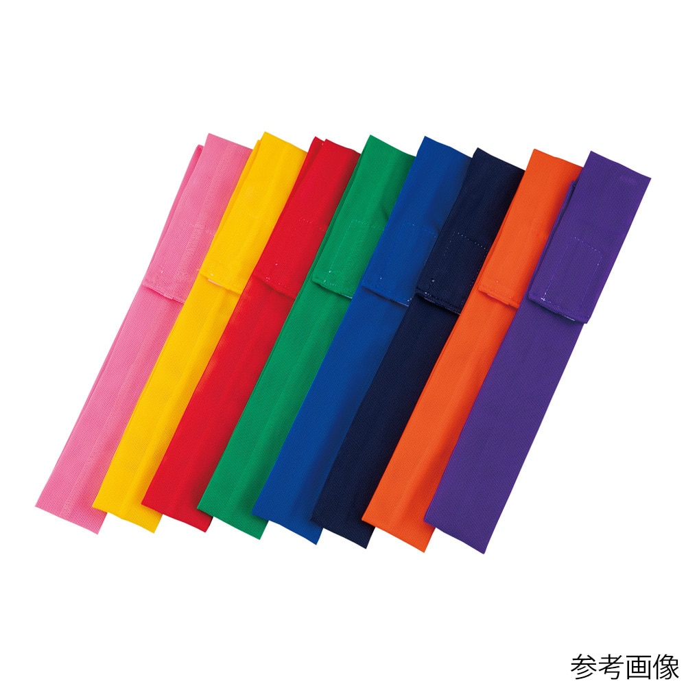 スギヤマ 認識表示カラーヘアバンド (面ファスナー型) ネイビー 1枚 (ご注文単位1枚) 【直送品】