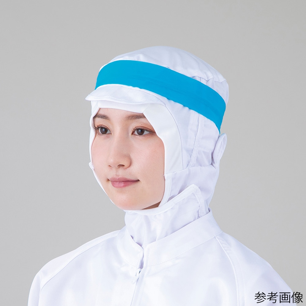 スギヤマ 認識表示カラーヘアバンド (面ファスナー型) スカイブルー 1枚 (ご注文単位1枚) 【直送品】