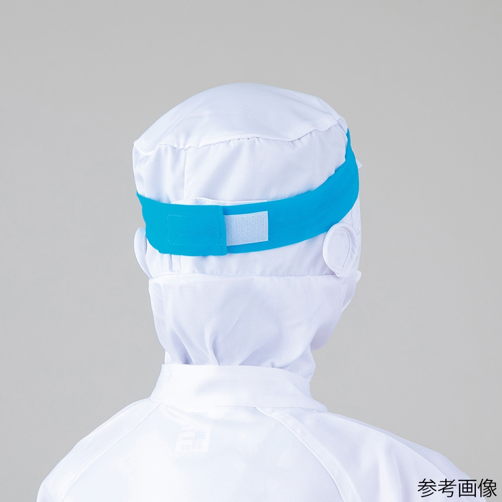 スギヤマ 認識表示カラーヘアバンド (面ファスナー型) スカイブルー 1枚 (ご注文単位1枚) 【直送品】