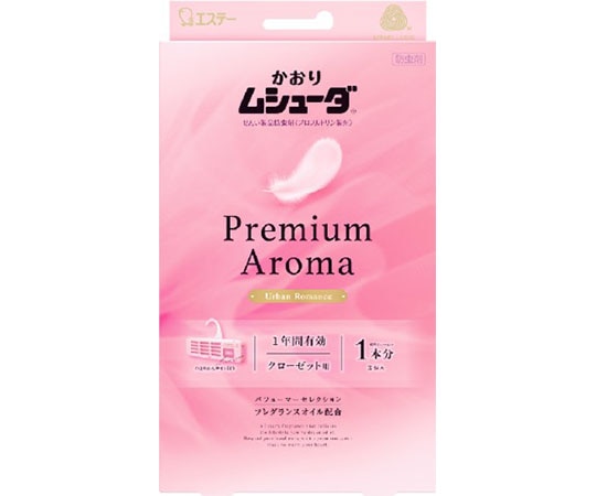 エステー かおりムシューダ Premium Aroma 1年間有効 クローゼット用 アーバンロマンス 3個入 1個 (ご注文単位1個) 【直送品】