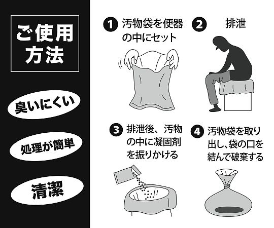 サンコー (生活用品) 防災用トイレ袋 50回分 1パック (50袋入) R-48 1パック (ご注文単位1パック) 【直送品】