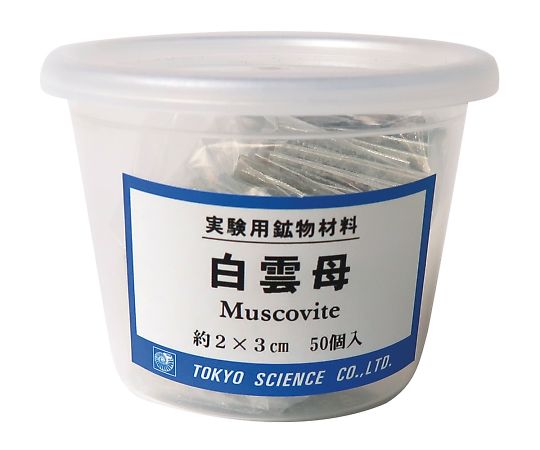 東京サイエンス 実験用鉱物材料 (ケース入り) 白雲母 1セット (ご注文単位1セット) 【直送品】