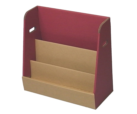 森井紙器工業 すまいるキッズ絵本ラック (レッド) 1個 (ご注文単位1個) 【直送品】