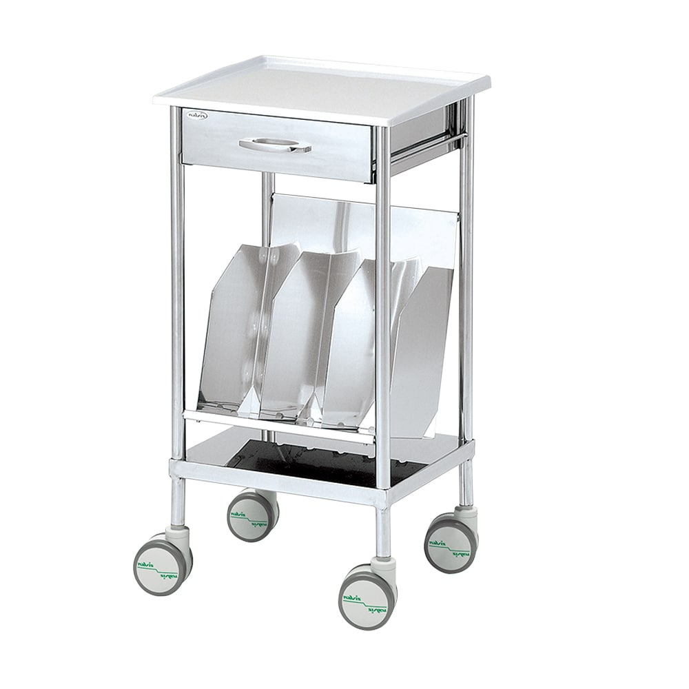 アズワン ナビスメイトワゴン・レントゲンフィルム収納タイプ (引出付) 458×406×867mmNM-2R (引出し付き) 1台 (ご注文単位1台) 【直送品】