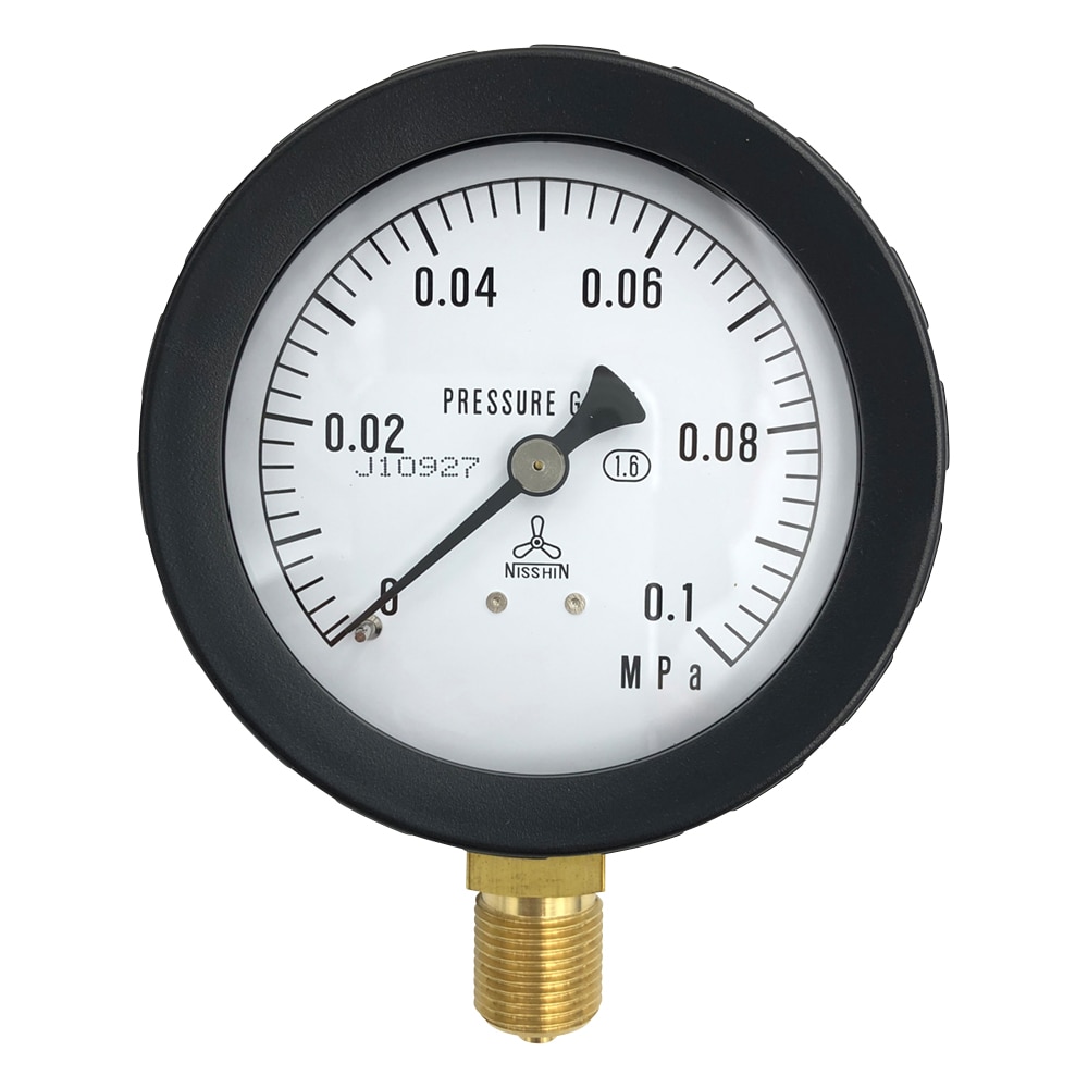 アズワン 汎用圧力計A形 φ75 G3/8B0.1 1個 (ご注文単位1個) 【直送品】