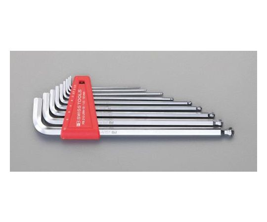 エスコ 1.5-10mm/9本組 ［Hexagon］キーレンチ (ホールド付) EA573CH 1セット (ご注文単位1セット) 【直送品】