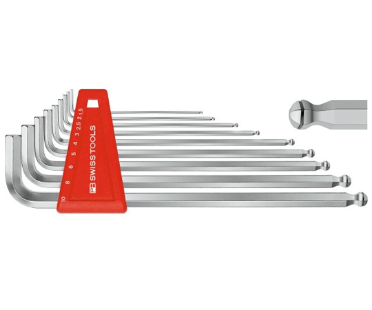 エスコ 1.5-10mm/9本組 ［Hexagon］キーレンチ (ホールド付) EA573CH 1セット (ご注文単位1セット) 【直送品】