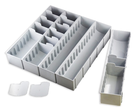 アズワン モバイルイージーカート用オプションパーツ セパレートケース11 40分割 (横5列×縦8列) 1個 (ご注文単位1個) 【直送品】