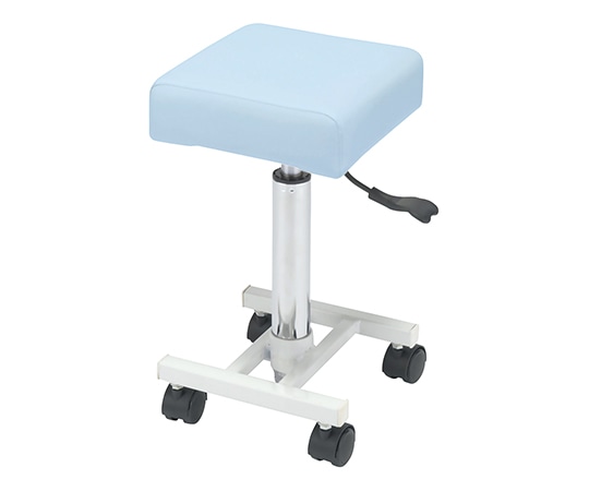 アズワン スリムスツール ライトブルー 260×260×485～680mmCS-BL 1台 (ご注文単位1台) 【直送品】