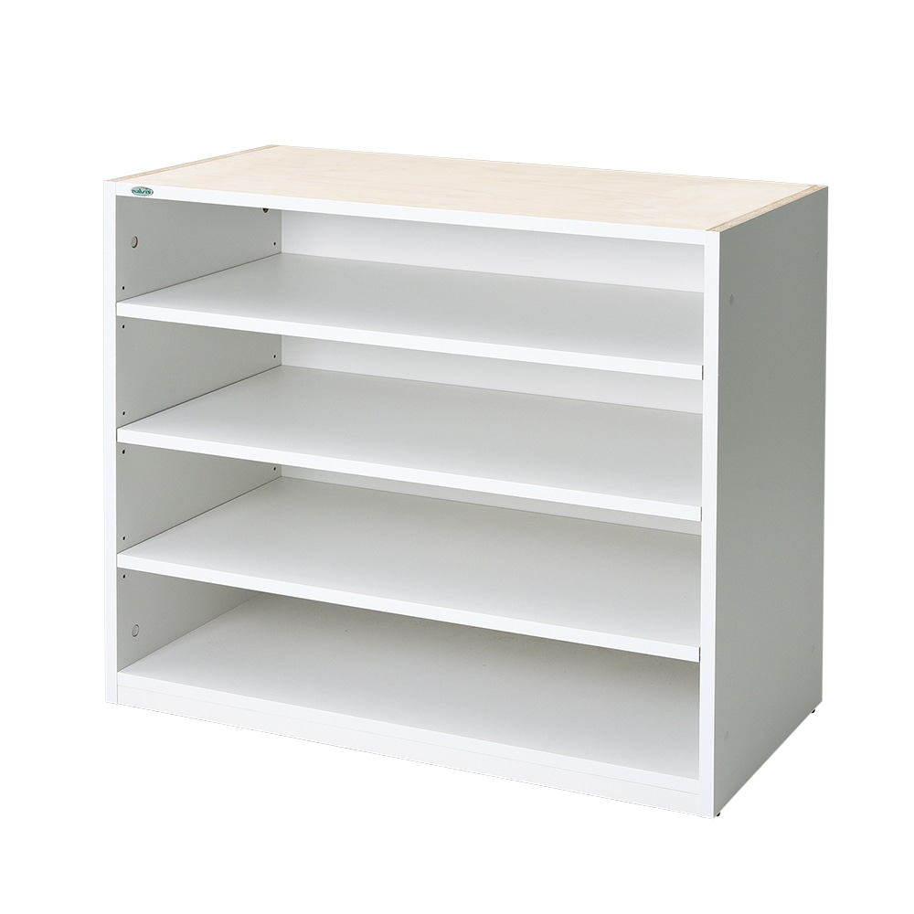 アズワン ウッディ薬品棚 下段用 オープン収納 (4段) MC-LO 1台 (ご注文単位1台) 【直送品】