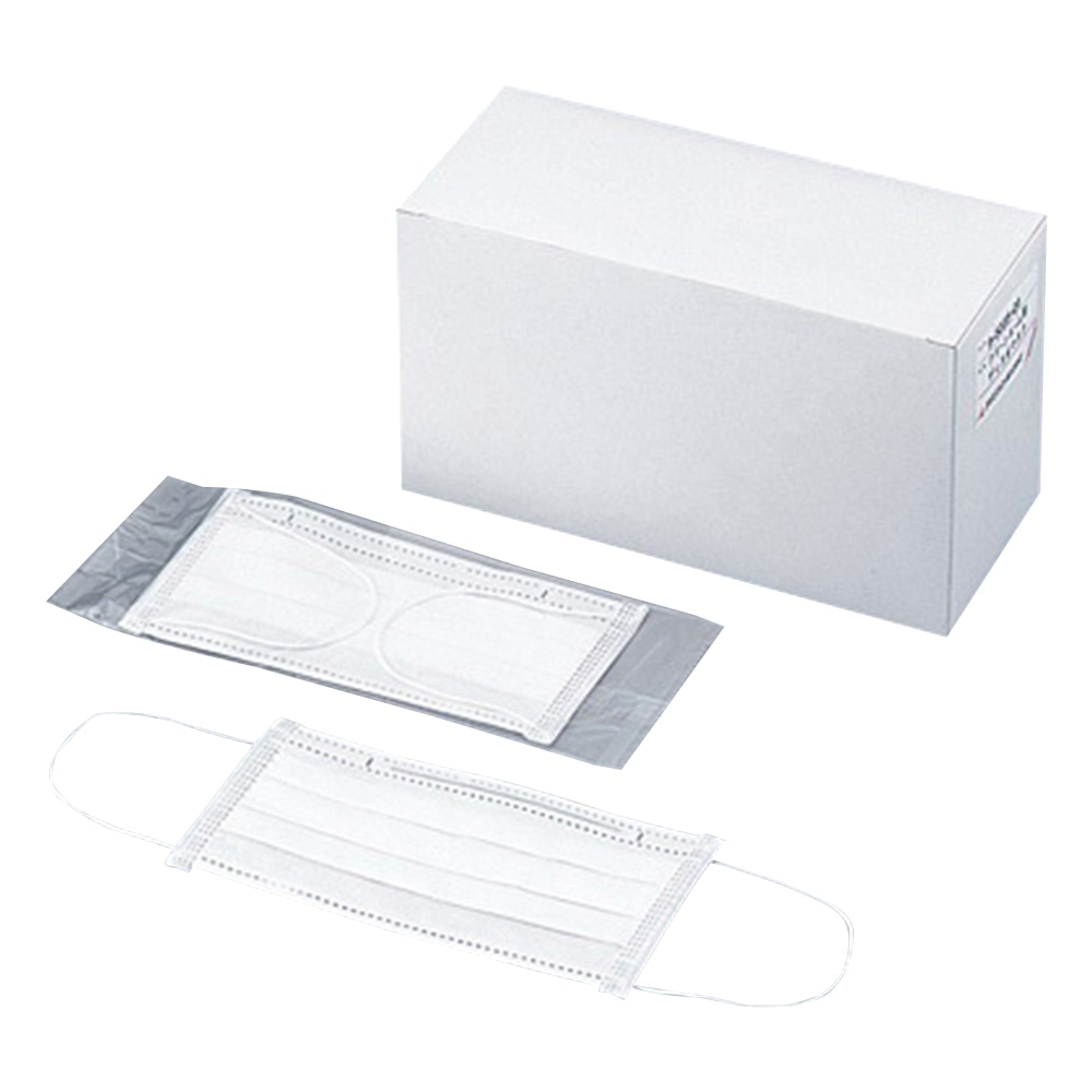 アズワン ディスポマスク γ線滅菌済 1箱 (50枚入) ST 1箱 (ご注文単位1箱) 【直送品】