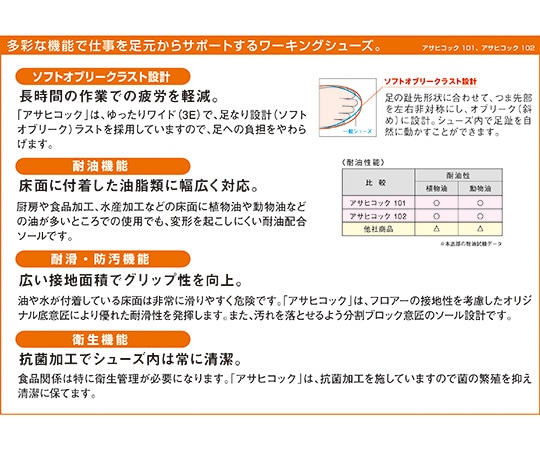 アサヒシューズ アサヒコック ブラック 24.5cm101 1足 (ご注文単位1足) 【直送品】