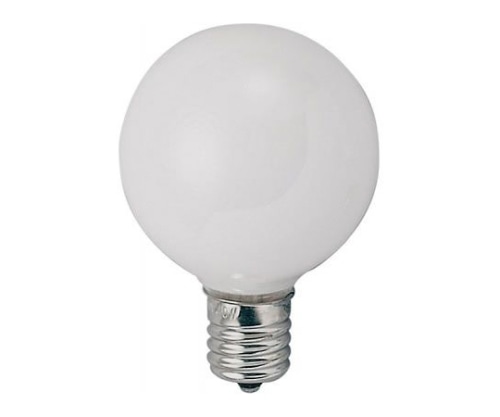 ヤザワコーポレーション ベビーボール球 10W ホワイト E17 50×72mmG501710W 1個 (ご注文単位1個) 【直送品】