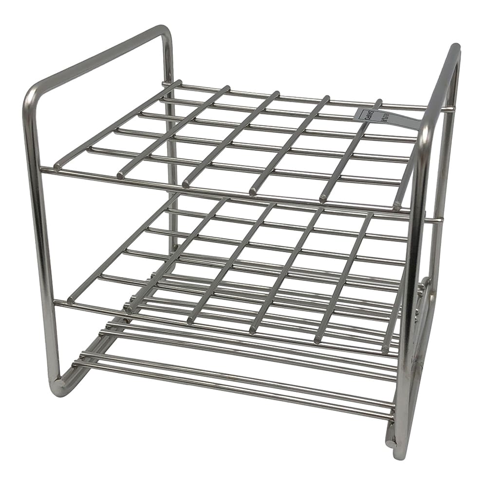 サンポー ステンレス試験管立 配列：5×5 サイズ：□18.5mm16.5‐25H 1台 (ご注文単位1台) 【直送品】