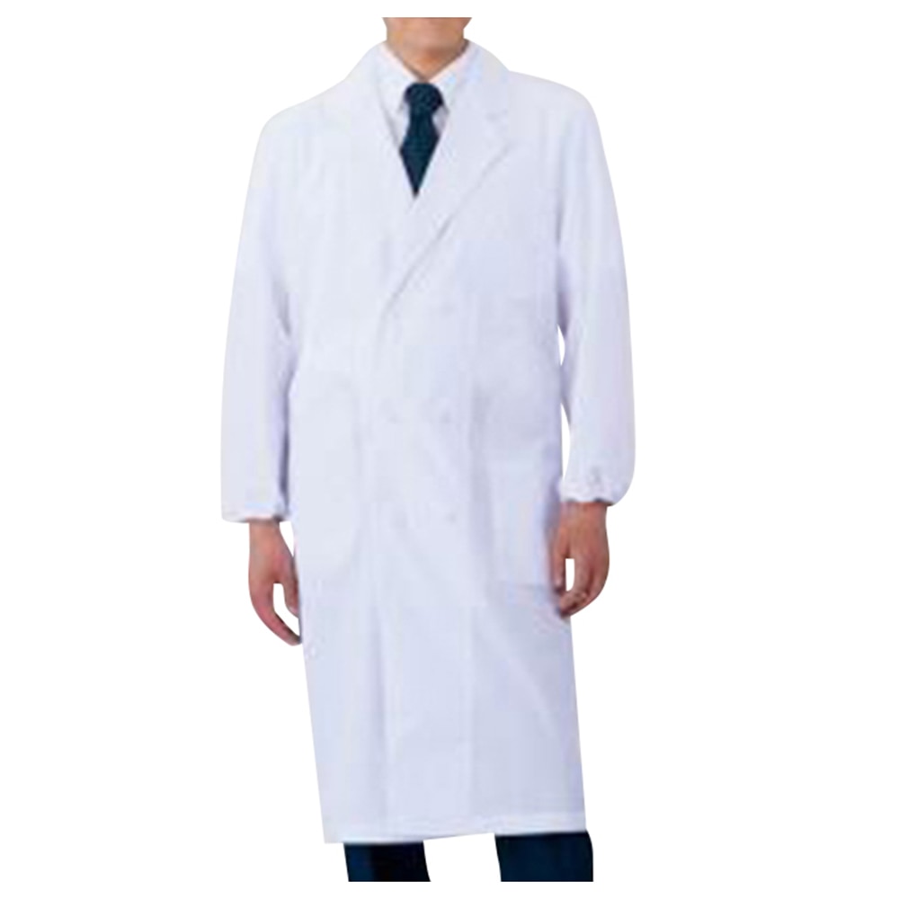 アズワン アズラボ白衣 ダブル (デカポケ・男性用) MAL-MWD 1着 (ご注文単位1着) 【直送品】