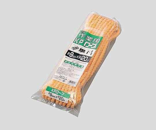 ユタカメイク 作業用ロープ (ビニロン・ポリエステル・ポリエチレン糸) φ9mm×20mWRK-2 1個 (ご注文単位1個) 【直送品】