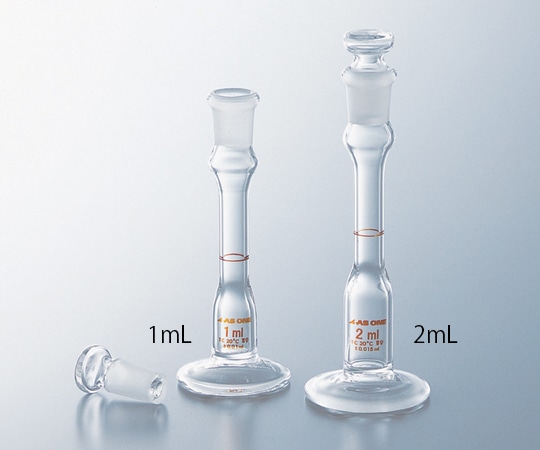 アズワン 台付メスフラスコ 白 3mL 1個 (ご注文単位1個) 【直送品】