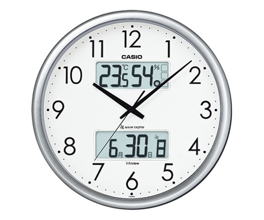 カシオ 生活環境お知らせクロック (シルバー) ITM-650J-8JF 1個 (ご注文単位1個) 【直送品】