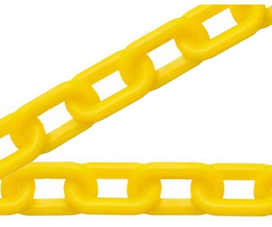 ハイロジック プラスチックチェーン #6 黄色 40m 箱売96275 1個 (ご注文単位1個) 【直送品】