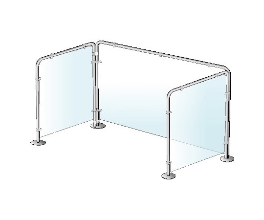 ナカキン 簡易飛沫防止パネル (W900) 5枚セットVPP-90 1セット (ご注文単位1セット) 【直送品】